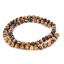 6mm Women Yellow Tiger Eyes Round Beads Natural Stone Tigerite For DIY Bracelet Gift SM6