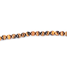 6mm Women Yellow Tiger Eyes Round Beads Natural Stone Tigerite For DIY Bracelet Gift SM6