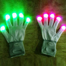 7 Mode Flashing Light Up Fingertip LED Gloveittens Rave Party Disco Gloves For SM6