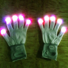 7 Mode Flashing Light Up Fingertip LED Gloveittens Rave Party Disco Gloves For SM6