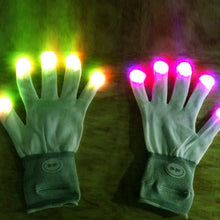 7 Mode Flashing Light Up Fingertip LED Gloveittens Rave Party Disco Gloves For SM6
