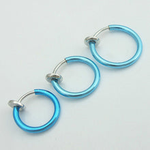 And Clip on Boby Nose Lip Ear Piercing Rings Clip Punk Goth False Clip Earrings SM6