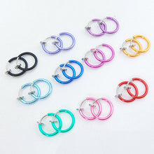 And Clip on Boby Nose Lip Ear Piercing Rings Clip Punk Goth False Clip Earrings SM6