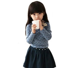 Arival Toddler Baby Girls Blouse Polka Dot Long Sleeve Shirt Tops Blouse Casual Cotton Kids Clothes SM6