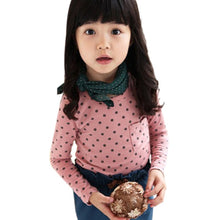 Arival Toddler Baby Girls Blouse Polka Dot Long Sleeve Shirt Tops Blouse Casual Cotton Kids Clothes SM6