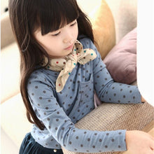 Arival Toddler Baby Girls Blouse Polka Dot Long Sleeve Shirt Tops Blouse Casual Cotton Kids Clothes SM6