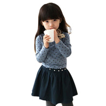 Arival Toddler Baby Girls Blouse Polka Dot Long Sleeve Shirt Tops Blouse Casual Cotton Kids Clothes SM6