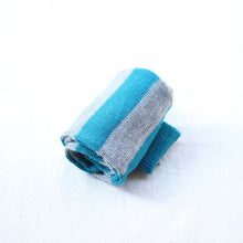 Children Baby Boy Girl Japanese-style Striped Cotton Leg Warmers Blue Knee Pads High Socks P1 SM6