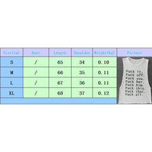 Cool Women Letter T-Shirt White Printing Sleeveless Sweatshirt O-Neck Femme Vogue T-Shirt SM6