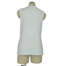 Cool Women Letter T-Shirt White Printing Sleeveless Sweatshirt O-Neck Femme Vogue T-Shirt SM6