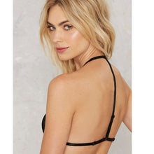 Sexy Women Tops Sheer Lace Bra Hollow Out Unpadded Adjustable Strap Bralette Lingerie Cami Crop Top WhiteBlack SM6