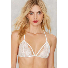 Sexy Women Tops Sheer Lace Bra Hollow Out Unpadded Adjustable Strap Bralette Lingerie Cami Crop Top WhiteBlack SM6