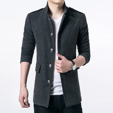 Men Trench Men Jackets Slim Fits Long Casual Coats Men's Thick Outwears Plus Size Quality SM6