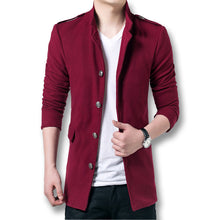 Men Trench Men Jackets Slim Fits Long Casual Coats Men's Thick Outwears Plus Size Quality SM6