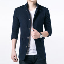 Men Trench Men Jackets Slim Fits Long Casual Coats Men's Thick Outwears Plus Size Quality SM6