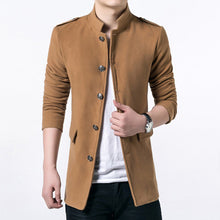Men Trench Men Jackets Slim Fits Long Casual Coats Men's Thick Outwears Plus Size Quality SM6