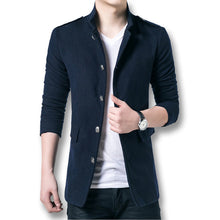 Men Trench Men Jackets Slim Fits Long Casual Coats Men's Thick Outwears Plus Size Quality SM6