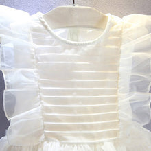 New Baby Girl Clothes White Girls Kid Mesh Toddler Baby Princess Party Bow Pageant Wedding Dress 2-6Y SM6