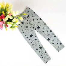 Baby Girls Kids Skinny Toddlers Star Print Leggings Pants Trousers 2-7 Years 6 Colors SM6