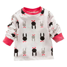 New Baby Kids Girl Boy Tracksuit Bunny Rabbit Cotton Pajamas Underwear Suit 0-7 Y Y2 SM6