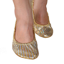 Belly Dance Adult Women Professional Shoes Slippers Flat Heel Ballerina Leather Sole SM6