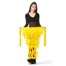 New Belly Dance Costume Tassel Wrap Belt Chain Skirts Chiffon Hip Scarf Tribal Waves SM6