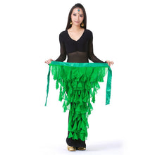New Belly Dance Costume Tassel Wrap Belt Chain Skirts Chiffon Hip Scarf Tribal Waves SM6