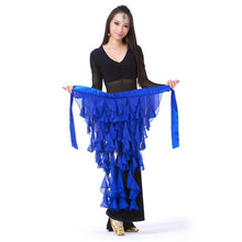 New Belly Dance Costume Tassel Wrap Belt Chain Skirts Chiffon Hip Scarf Tribal Waves SM6
