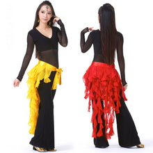 New Belly Dance Costume Tassel Wrap Belt Chain Skirts Chiffon Hip Scarf Tribal Waves SM6