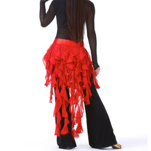New Belly Dance Costume Tassel Wrap Belt Chain Skirts Chiffon Hip Scarf Tribal Waves SM6