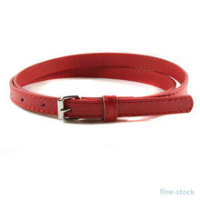 Belts For Women Multi Color Thin Skinny Faux Leather Waistband Casual Belts Strap SM6