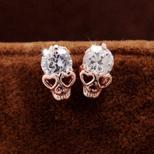 Charm Vintage Stud Earrings Women Gold Plated Skull Stud Earrings Jewery SM6