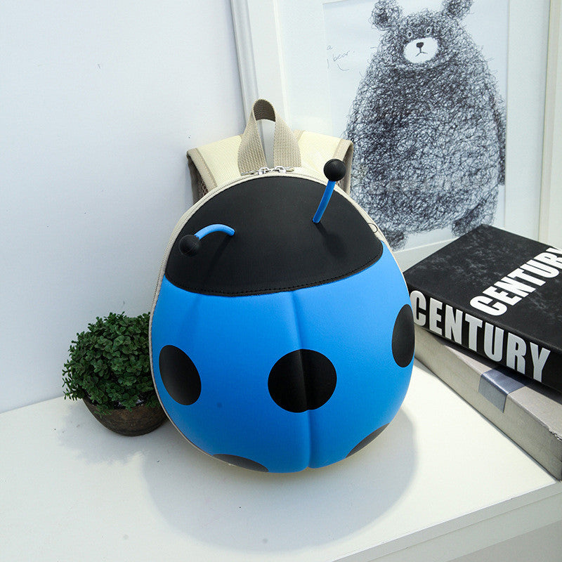 Child Kids Boys Girls Backpack Cartoon Beetle Candy Color Zipper School Cute Casual Toddler Shoulder Bag SM6