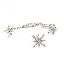Classic Rhinestone Star Ear Cuff Trendy Personality Luxury Clip Earrings For Women Jewelry  SM6