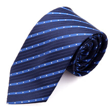 Classic Men's Tie Polyester Gentlemen Necktie Stripes Party Groom Wedding Royal BluePurpleRed SM6