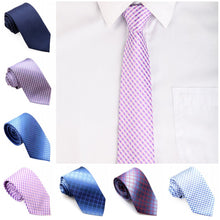 Classic Men's Tie Polyester Gentlemen Necktie Stripes Party Groom Wedding Royal BluePurpleRed SM6