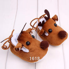 Cute Warm Baby Girls Christmas Deer Shoes Sweet Antiskid Toddlers Shoes Infant Toddler Prewalkers SM6
