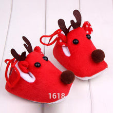 Cute Warm Baby Girls Christmas Deer Shoes Sweet Antiskid Toddlers Shoes Infant Toddler Prewalkers SM6