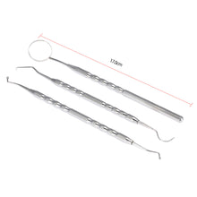 Dentistry Instrument 3Pcs Oral Hygiene Dental Tool Dental Examination Tooth Mirror Scaler Set for Oral Care Teeth Whitening SM6