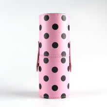Empty Portable Makeup Brush Round Pen Holder Cosmetic Tool PU Leather Cup Container Solid Colors 6 Optional Case L4 SM6
