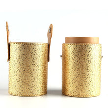 Empty Portable Makeup Brush Round Pen Holder Cosmetic Tool PU Leather Cup Container Solid Colors 6 Optional Case L4 SM6