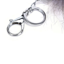 Charm Pendant Large Faux Fox Fur Tail Keychain Fur Key Ring For Women Ladies Girls H bag Hanging 2 Colors SM6