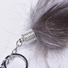 Charm Pendant Large Faux Fox Fur Tail Keychain Fur Key Ring For Women Ladies Girls H bag Hanging 2 Colors SM6