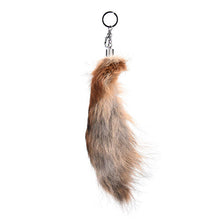 Charm Pendant Large Faux Fox Fur Tail Keychain Fur Key Ring For Women Ladies Girls H bag Hanging 2 Colors SM6