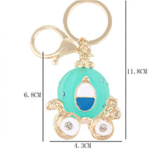 s Pumpkin Car Keychain Alloy H -painted Craft Hangings Purse Backpack Keyring Chains Fobs Accessories SM6