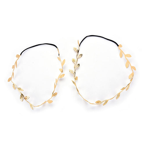 2Pcs Gold Silver Leaves Hairb s Korean Hair Accessories Bridal Trendy Jewelry For Mother   Baby Gifts SM6