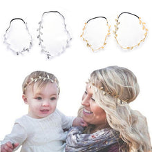 2Pcs Gold Silver Leaves Hairb s Korean Hair Accessories Bridal Trendy Jewelry For Mother   Baby Gifts SM6