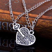 2pc Key Unlock My Heart Lock Best Friend Necklace For Women Lover Fine Jewelry SM6