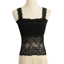 Crop Top Women Lace Tops Spaghetti Strap Square Collar Backless Vest Underwear Women Crop Top WhiteBlack SM6