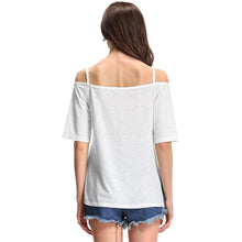 Letter Print Tshirt Women Slash Neck Stripes Tee Shirt Short Sleeves Asymmetric Hem T-shirt Casual Women Tops White SM6